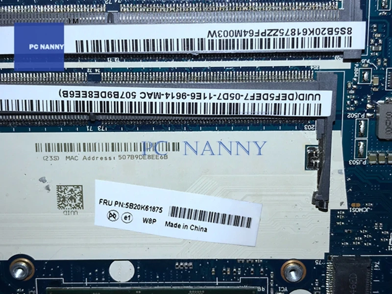 Материнская плата PCNANNY 5B20K61875 BMWD1 NM-A491 для Lenovo Ideapad 300-17ISK Core Celeron 3855U DDR3 ноутбука |