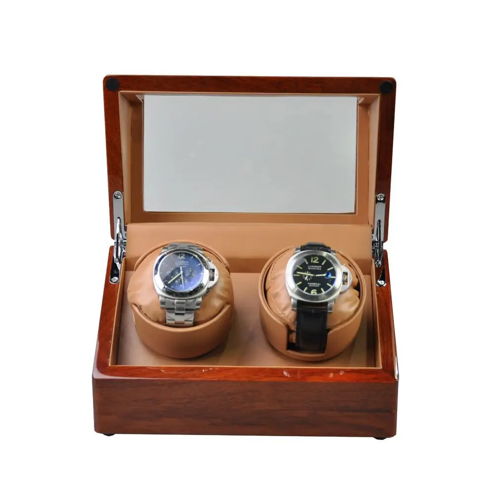 Роскошные часы Winder Japan Motor Case Box Бразилия палисандр Германия Качество шейкер