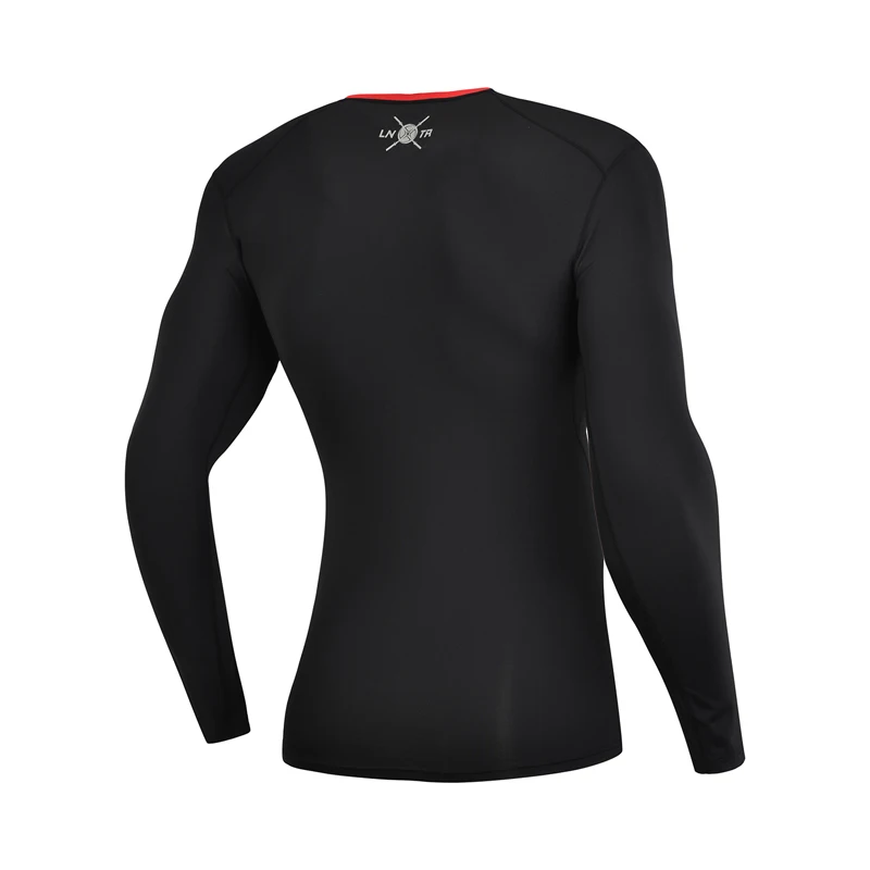 Li Ning мужские футболки для тренировок плотно прилегающие базовый слой