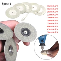 abrasive diamond 10pcsset mini diamond saw blade silver cutting discs connecting shank with for drill fit rotary tool