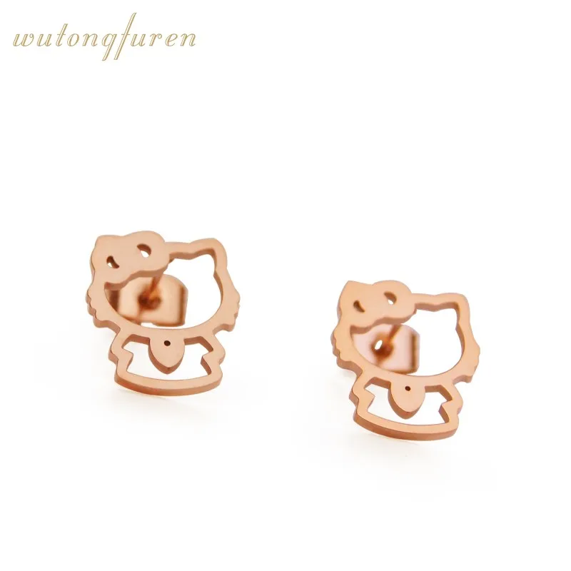 Лидер продаж 2019 уникальные модные серьги в виде милых кошек для женщин недорогие