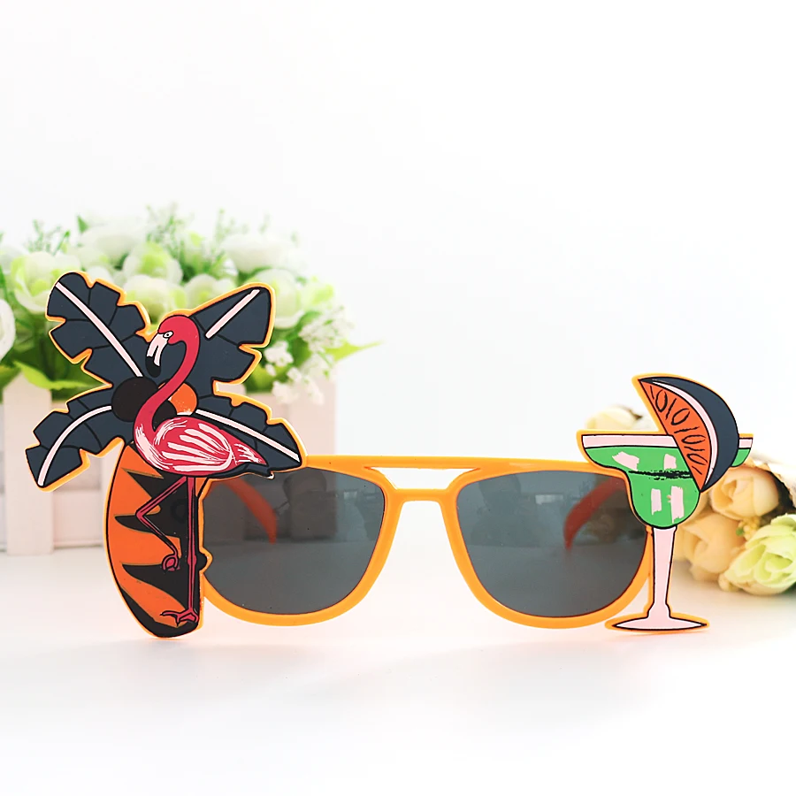 Забавные декоративные фламинго для пляжной вечеринки костюмы в стиле Майами