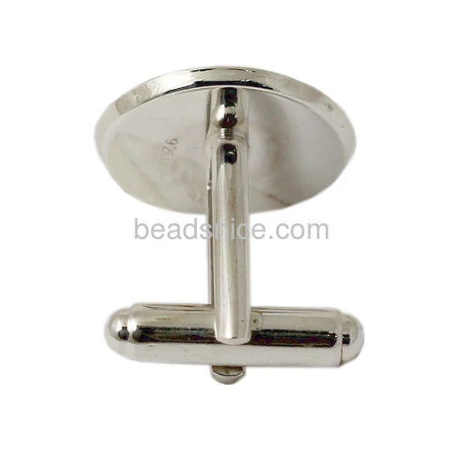 Beadsnice ID 25014 запонки из стерлингового серебра 925 пробы пустые подходят 18 мм круглые