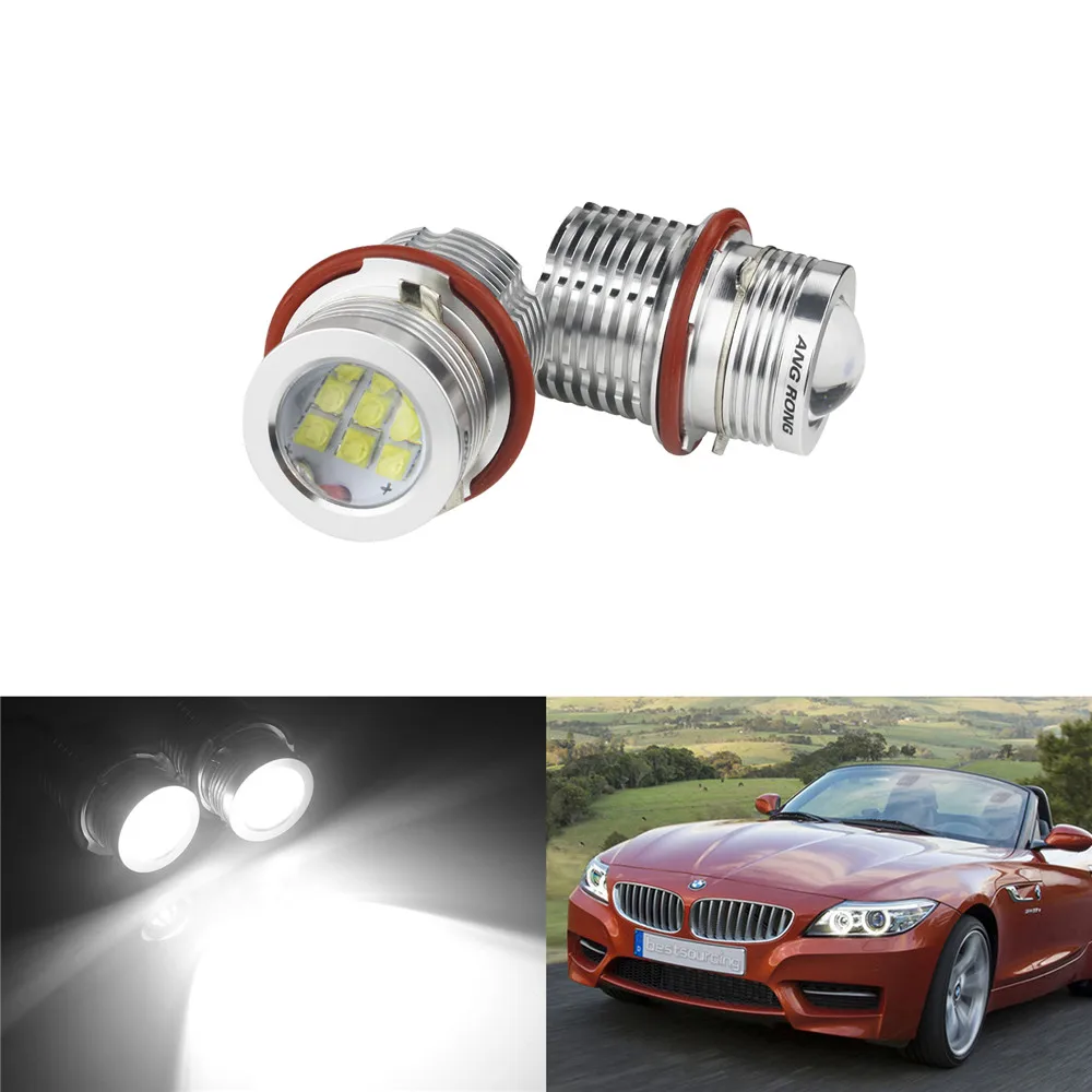 ANGRONG 2x9 LED 45W ангельские глаза гало кольцо босветильник свет DRL для BMW E39 E53 E60 E63