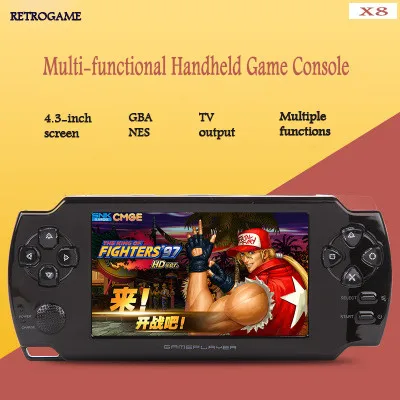 X8 touch Ручной игровой консоли 8 г host поддержка аркадная игра gba игры скачать