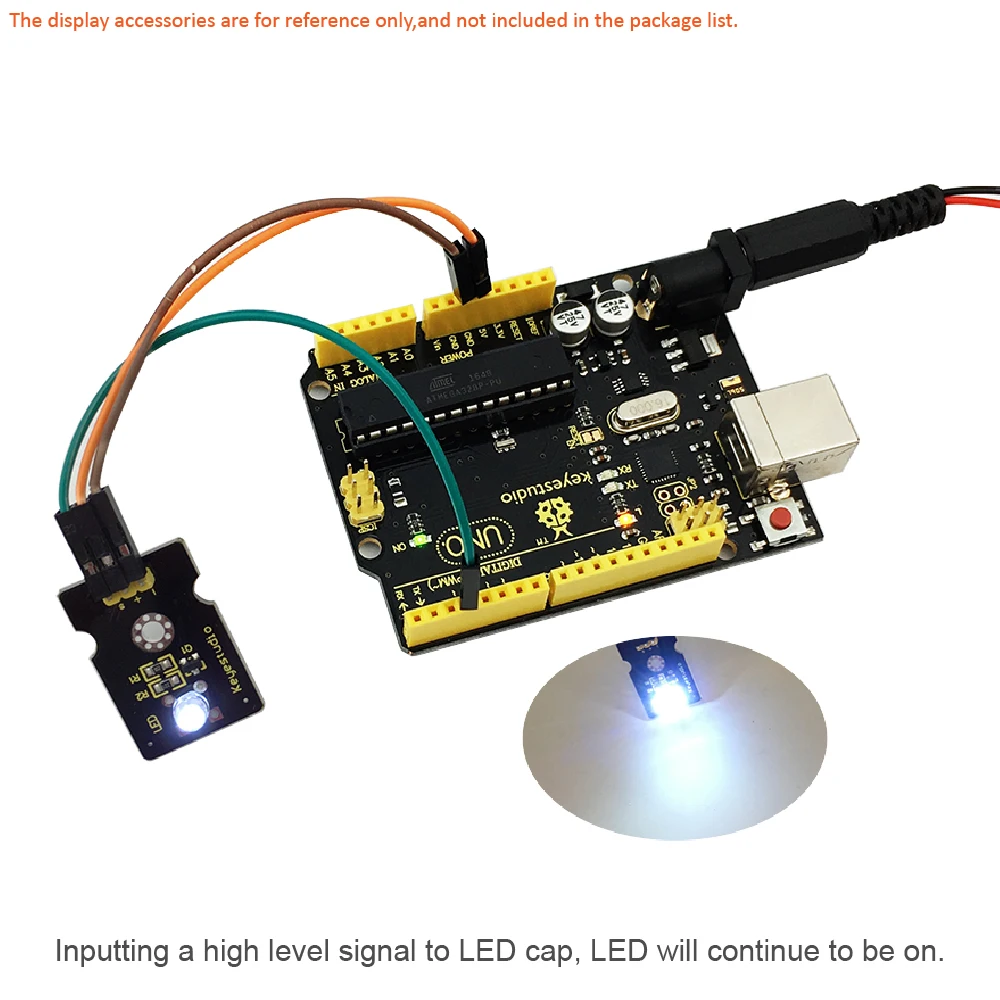 

Free shipping! Keyestudio Digital White LED Light Module compatible with Arduino