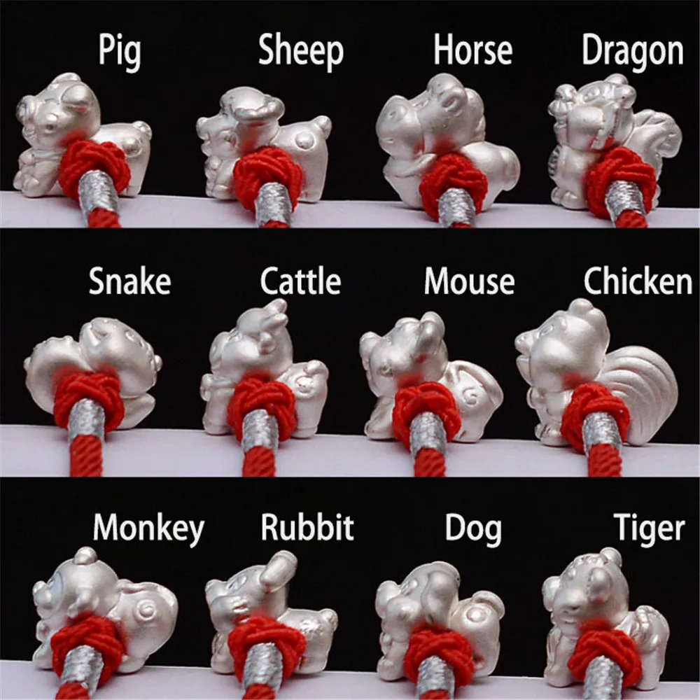 Горячая Распродажа Двенадцать китайских знаков зодиака чистый S999 животные