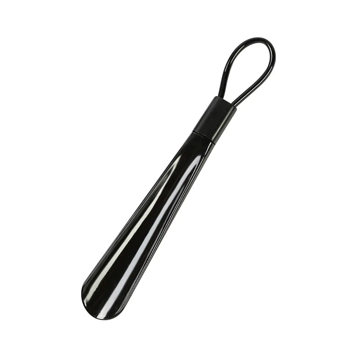 Black 1 шт. пластиковые гибкие легко достигаемые ручки Shoehorn для удаления помощи скольжения Shoehorn случайный цвет модные пластиковые рожки для обуви - Цвет: Black
