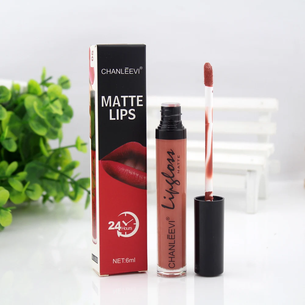 Фирменный матовый глянцевый блеск для губ водонепроницаемый долговечный 12