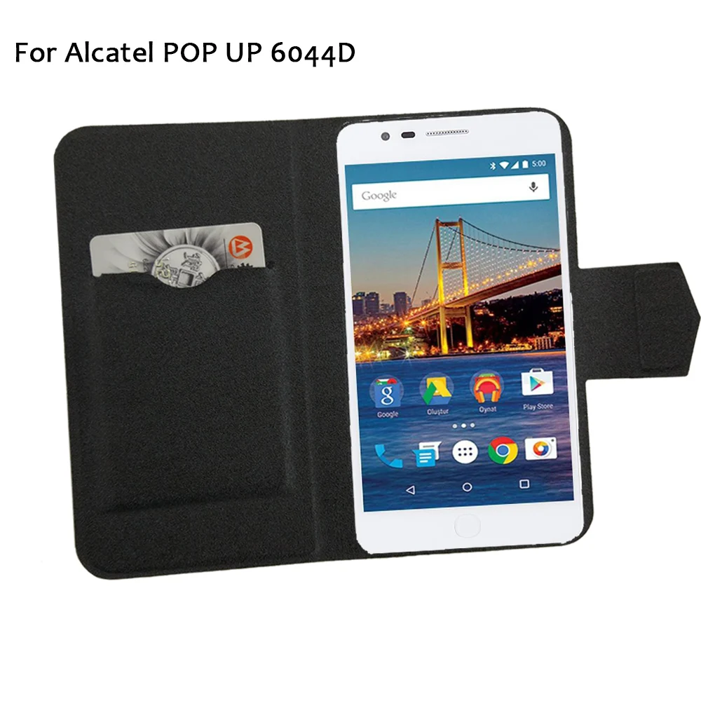 5 цветов Лидер продаж! Кожаный чехол для телефона Alcatel POP UP 6044D 2016 модные роскошные