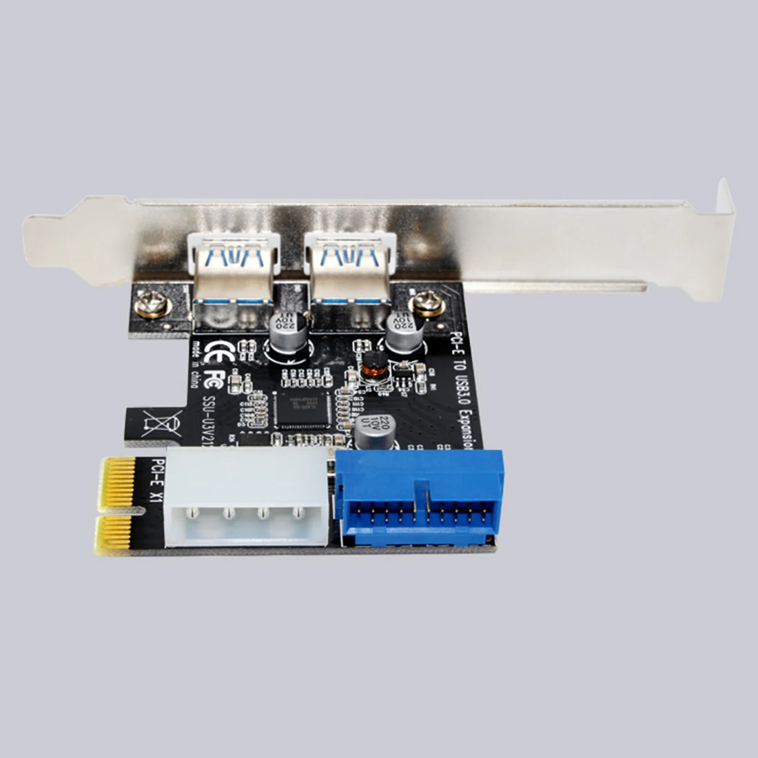 Etmakit новейший USB 3 0 PCI-E карта расширения внешний 2 порта USB3.0 + внутренний 19pin разъем