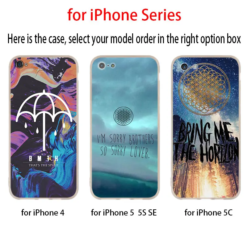 Силиконовый мягкий чехол для iPhone 11 12 Pro X XS Max XR iphone 8 7 6 Plus 5 5s SE Bring Me the Horizon 2020 |
