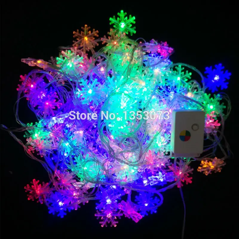 YIYANG 10 м 100led гирлянда для снежных хлопьев СВЕТОДИОДНАЯ Гирлянда свадьбы праздника