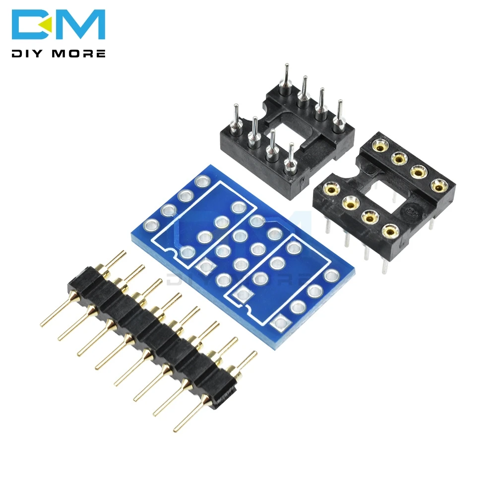 Двухконтактный разъем PCB DIP8-DIP8 Mono Opamp для модульной платы NE5532 OPA2132 OPA627 TL072 P07