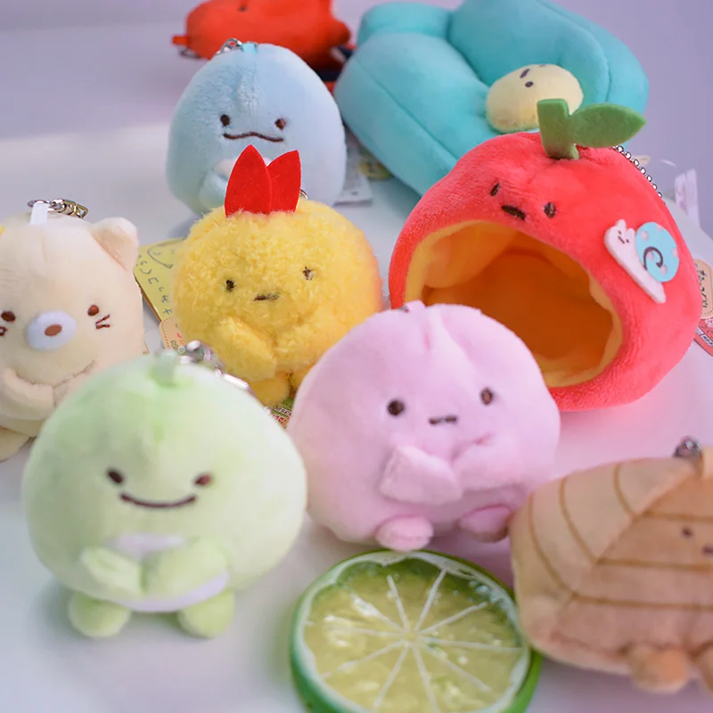 1 шт. Sumikko gurashi домашние Мультяшные плюшевые куклы брелок пушистый кукольный брелок игрушки брелок подвеска унисекс подарки Новинка