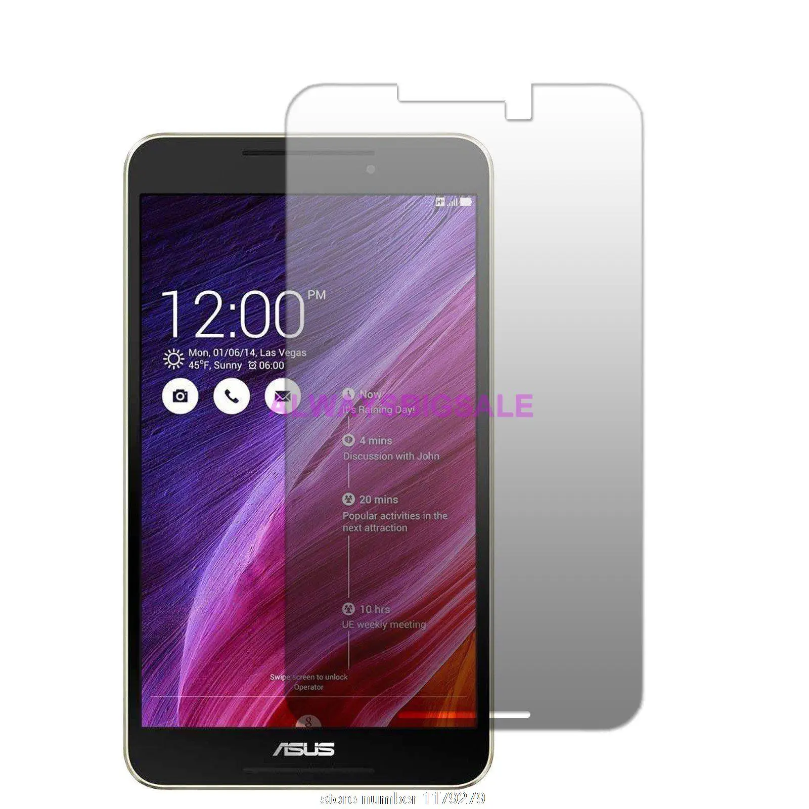 2 x прозрачная Антибликовая Защитная пленка для 8 &quotAsus Fonepad FE380CG FE380|anti-glare film|protector
