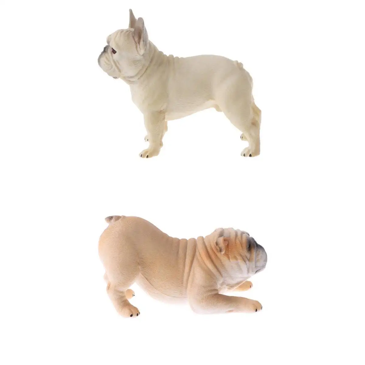 Модель бульдога 2 шт. фигурки домашних животных для малышей детская игрушка