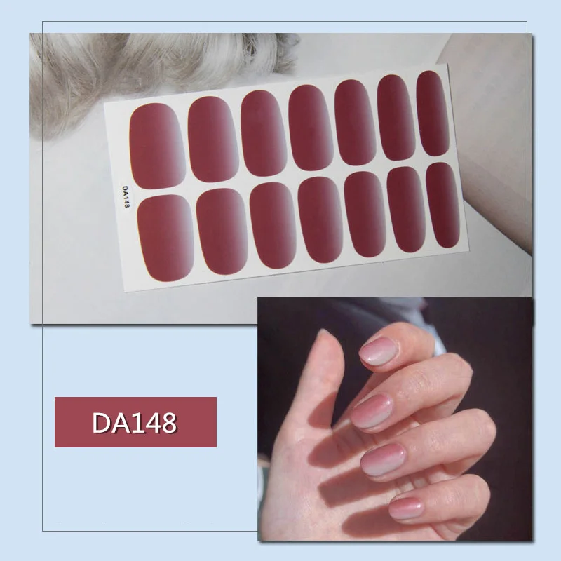 

1 Sheet Nail Sticker Waterproof Adhesive Nail Decals Manicure Nails Decor DIY KG66