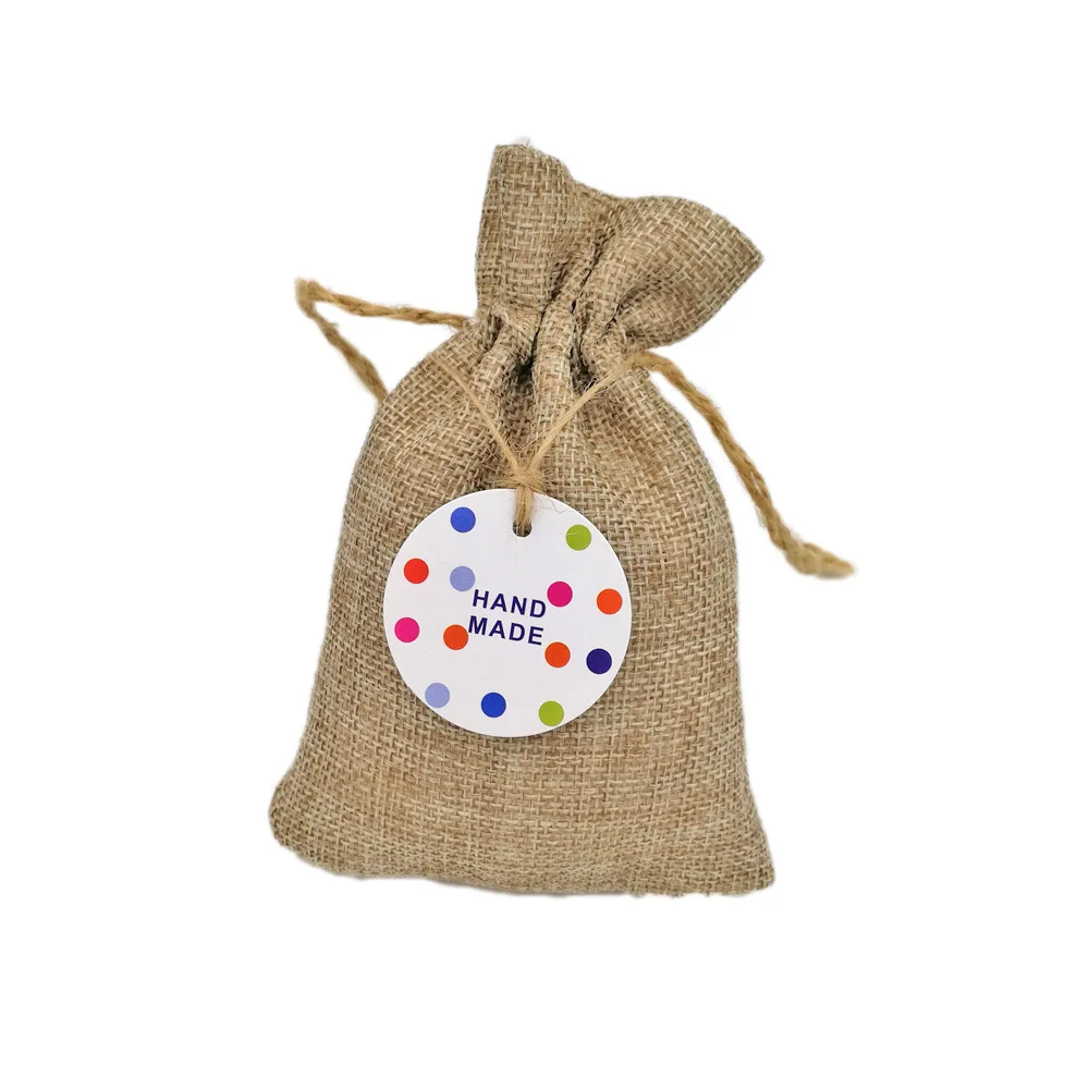 50 шт./лот 4 см белая бумага в горошек с надписью Thank You круглые упаковочные