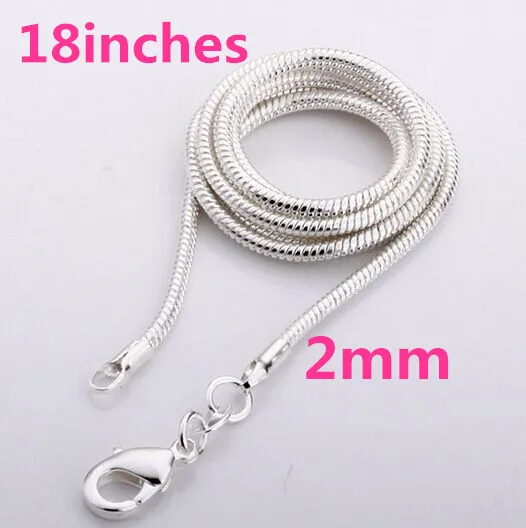 Акция C03! Ожерелье с серебряным покрытием модные серебряные ювелирные изделия