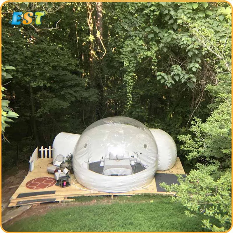 Прозрачный надувной пузырь палатка один туннель коммерческих для