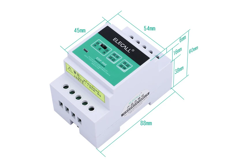DF96E AC220V din-рейку Поплавковый выключатель автоматический регулятор уровня жидкости воды с 3 зондами