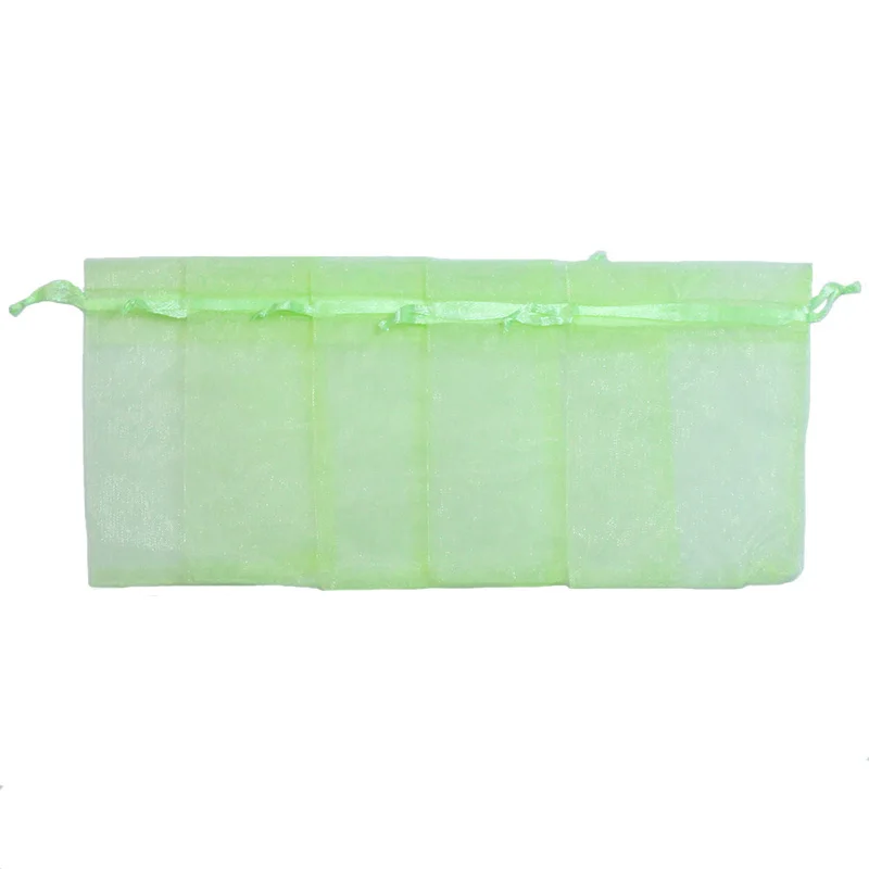 30x40 см 50 шт./лот Apple Green Organza Сумки для упаковки ювелирных изделий Свадебные