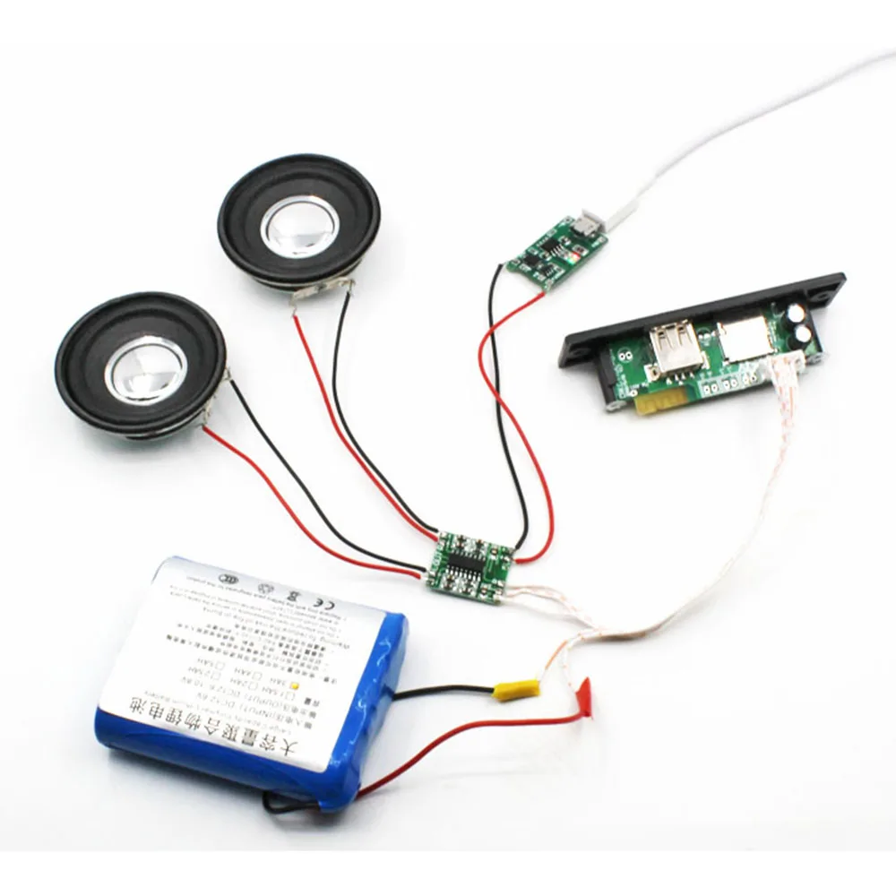 DC 12 В источник питания с Bluetooth стерео MP3 U диск декодер плата без усилителя динамик