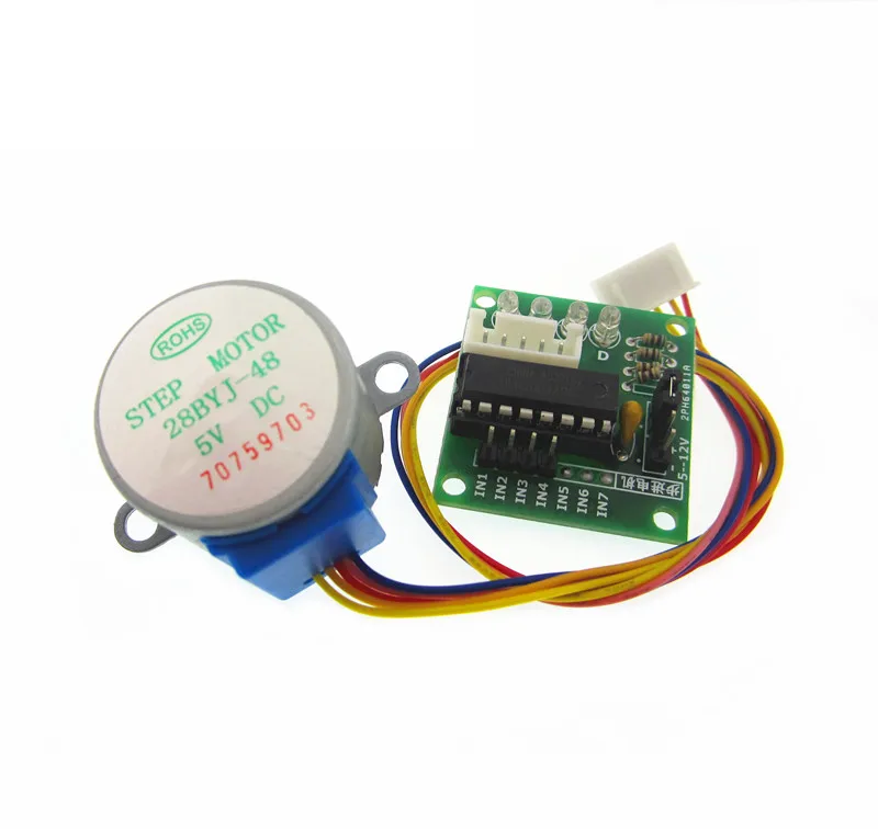 1 пара DC 5V шаговый двигатель 28BYJ-48 С ULN2003 драйвер тестовый модуль Плата 4-фазный для