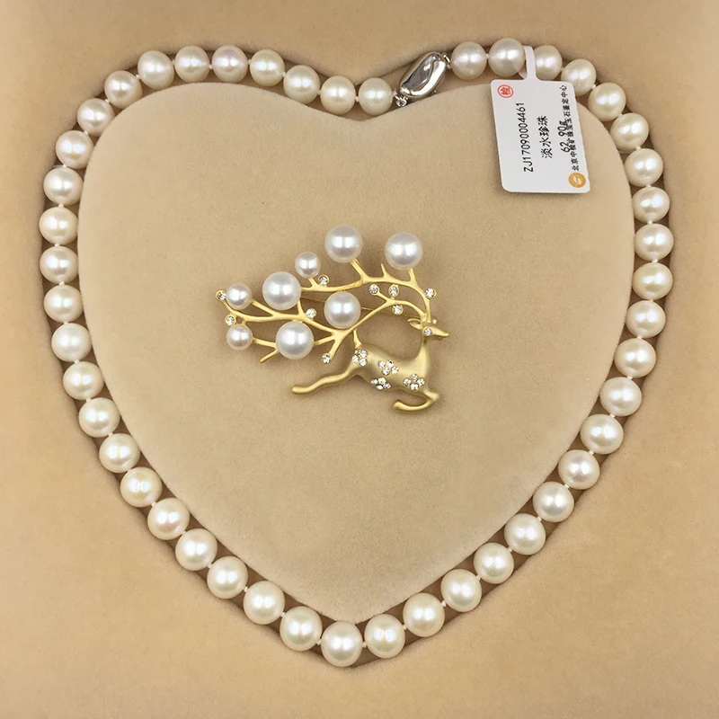 Ожерелье чокер с натуральными пресноводными круглыми жемчужинами jewelry | Ювелирные наборы -32835450183