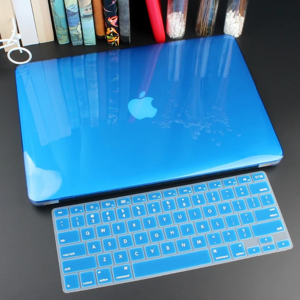 Кристальный жесткий чехол для Macbook Air 13 retina Pro 13 15 16 A2141 A2159 жесткий чехол с бесплатной клавиатурой A1466 A1990 A1932