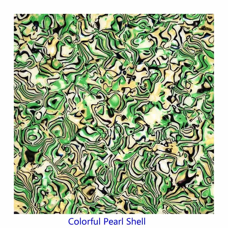 colorful pearl shell Pleroo целлулоидный материал пустой лист для акустической гитары накладки самоклеющиеся 24 см x 22 см качество царапин пластины многоцветный - Цвет: colorful pearl shell