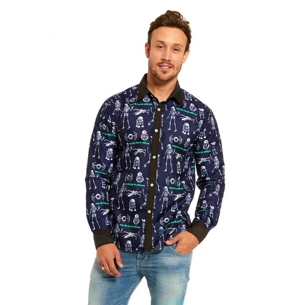 Мужская Повседневная рубашка теплая облегающая с длинным рукавом | одежда