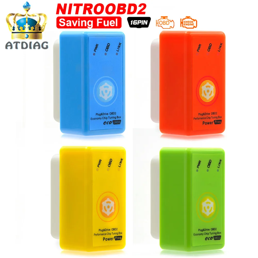 Новая версия Nitro OBD2 Power Prog для дизельного двигателя с большей мощностью и крутящим