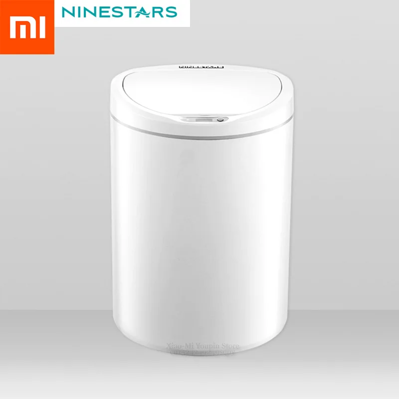 Новейший Xiao mi jia NINESTARS умный мусорный бак с датчиком движения Автоматический герметичный светодиодный индукционный чехол для мусора 7L 10L mi Home Ashcan Bins
