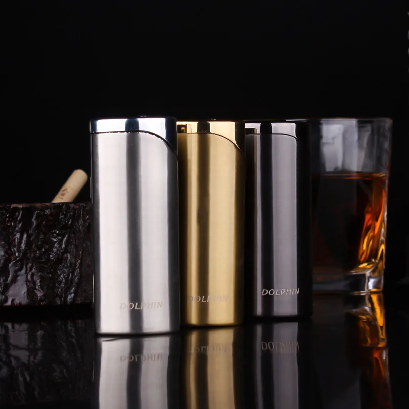 Мощная Трубная Зажигалка тройной факел турбо Ветрозащитная металлическая