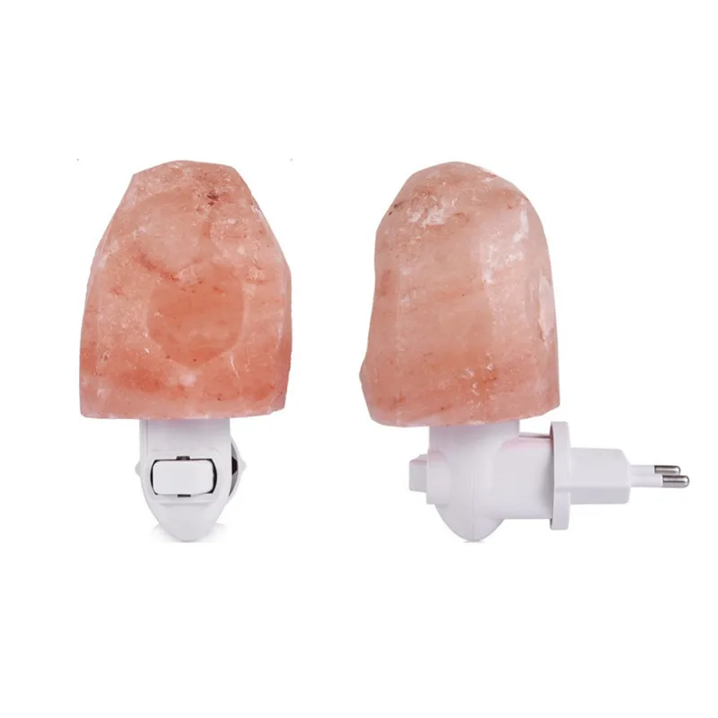 2018 Hot EU US UK Plug Rotatable Cylinder Himalayan Salt Lamp Air Purifier Crystal Rock Bedside Night Light For Bedroom | Лампы и