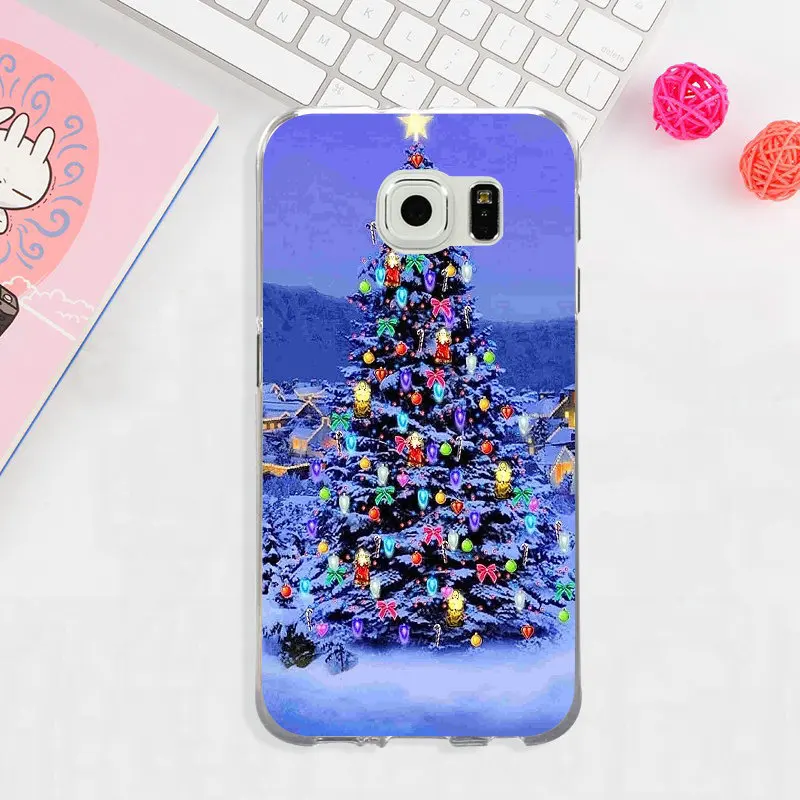 Рождественская елка мобильный мягкий чехол для телефона ТПУ кремния samsung Galaxy Note 3