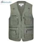 GrandwishНовые Летние повседневные Большой Размеры Olympina мужские синие жилеты Мужской без рукавов на Косой молнии удобные размера плюс Размеры XL-5XL,DA755