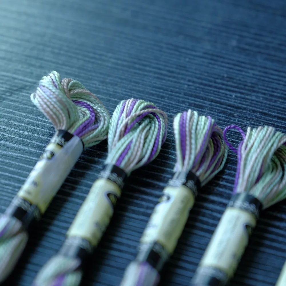 Разные цвета размер 5 хлопковая вышивка нитью с жемчугом для вышивки крестиком 15