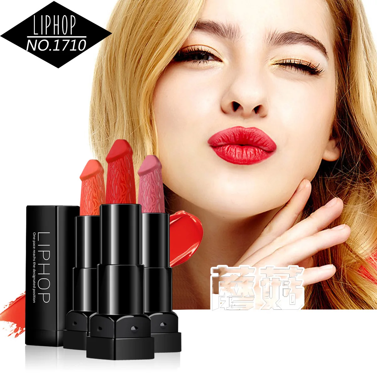 6 видов цветов Помада в форме пениса помада грибообразной формы batom увлажняющая