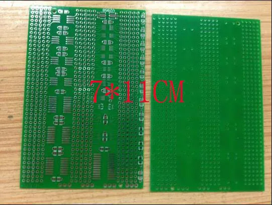 free shipping 50pcs 7*11CM single-sided multi-chip patch board universal board hole board support chip chip resistors 100