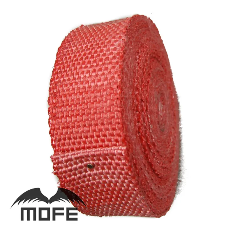 7.13 Mofe 2&quot X 10m Car Motorcycle Exhaust Heat Pipe Header Wrap Manifold Fiberglass Insulating Blue /Black/Red/White |