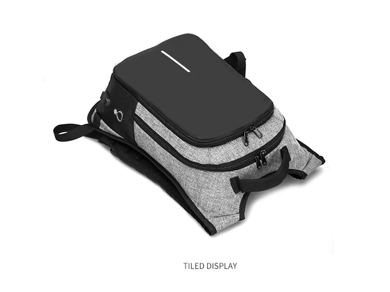 Мужской рюкзак для подростков, USB, заряжаемый паролем, противоугонные рюкзаки, школьные сумки для мальчиков, модная мужская сумка для компьютера 8328