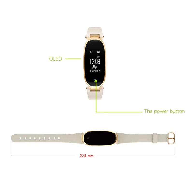 DAWO Smart Bracelet Heart Rate Sleep Tracker Fitness Wristband Women For Android IOS PK S2 | Электроника