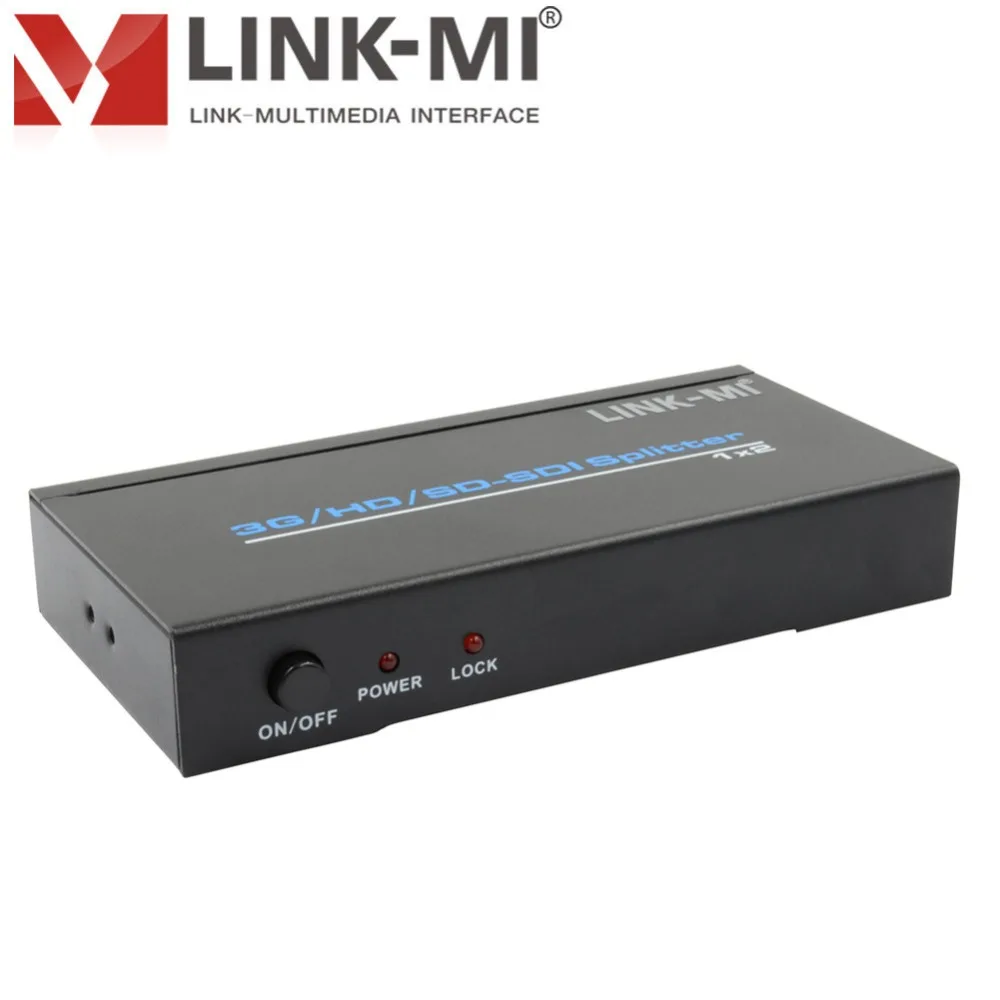 LINK-MI 1x2 SDI разветвитель усилитель распределения 3G/HD/SD BNC Аудио Видео удлинитель 1080P