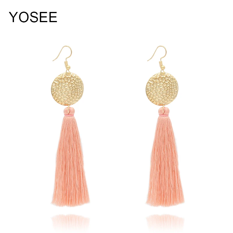 

Серьги с кисточками для женщин, новинка 2018, длинные висячие серьги в стиле бохо с бахромой, винтажные массивные модные ювелирные украшения и...