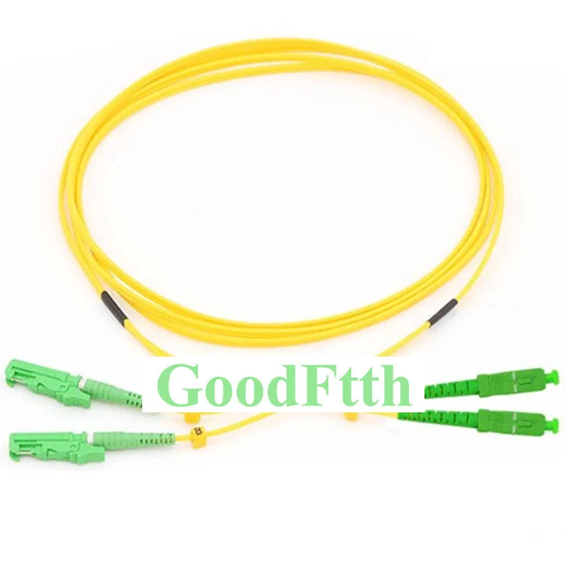 Fiber Patch Cords E2000/APC-SC/APC SM Duplex GoodFtth 1-15m