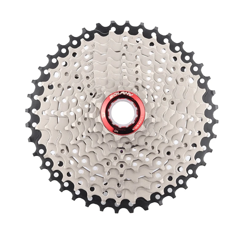 Silver Bolany 10 скоростей кассета велосипед 11-40 т звездочки свободного хода Запчасти для велосипедов Mtb горный велосипед - Цвет: Silver
