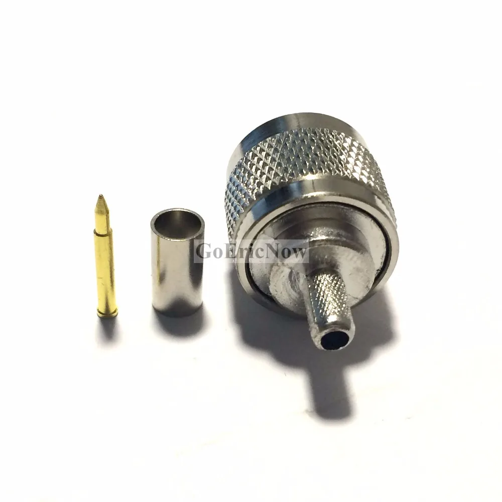 1 шт. радиочастотный коаксиальный N Штекерный обжимной соединитель для разъема RG58